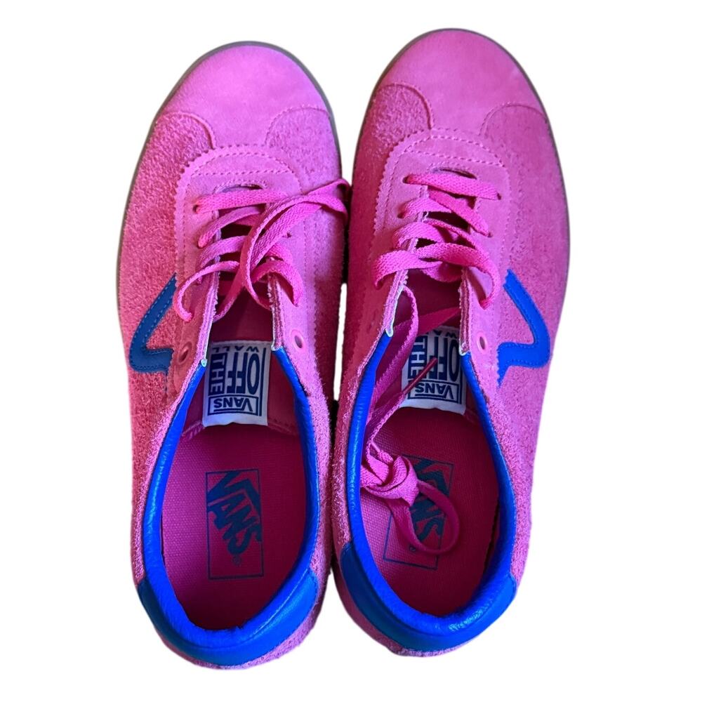 Vans Women's "Bambino Honeysuckle" Pink/Purple Suede Shoes, 11
